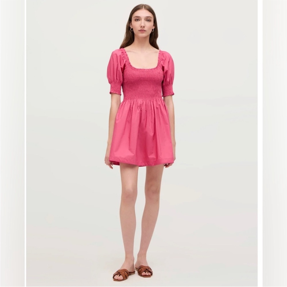 Hill House Naia Nap Dress in Lipstick Pink
